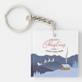 Christmas | Gelukkig nieuw jaar | Aanpasbaar voor  Sleutelhanger