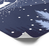 Christmas | Gelukkig nieuw jaar | Kerstman Poster (Hoek)