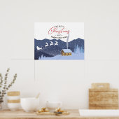 Christmas | Gelukkig nieuw jaar | Kerstman Poster (Keuken)