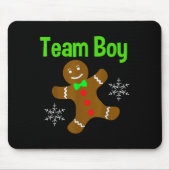 Christmas Gender Reveal Gingerbread Cookie Team Bo Muismat (Voorkant)