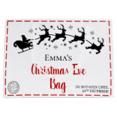 Christmas | Gepersonaliseerde kerstavond tas Groot Cadeauzakje (Voorkant)