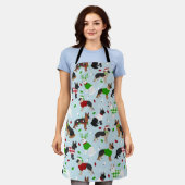 Christmas German Shepherd Apron Schort (Gedragen)