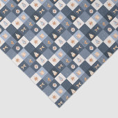 Christmas-geruit patroon tissuepapier (Detail)