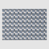 Christmas-geruit patroon tissuepapier (Voorkant)