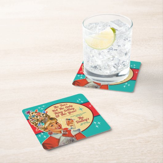 Christmas Getting Lit This Year Cocktail  Kartonnen Onderzetters (Insitu)