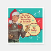 Christmas Getting Lit This Year Cocktail Napkins 2 Servet (Voorkant)