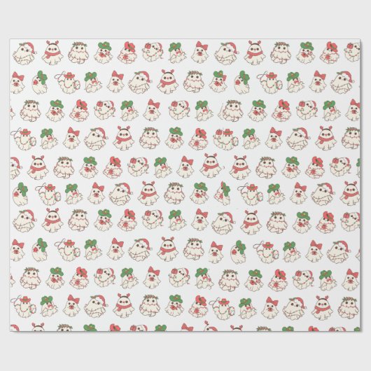 Christmas Ghost Halloween inpakpapier (Vlak)