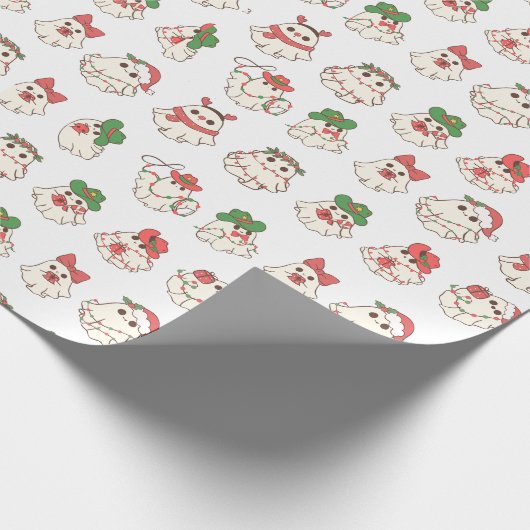 Christmas Ghost Halloween inpakpapier (Hoek)