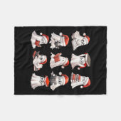 Christmas Ghost Reading Book Lovers Soky Ghost San Fleece Deken (Voorkant (Horizontaal))