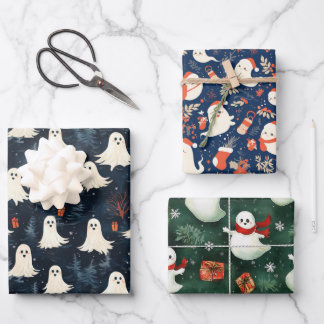 Christmas Ghost Wrapping Paper