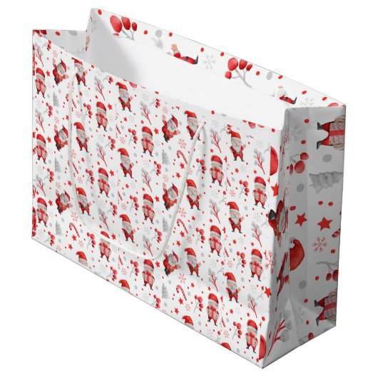 Christmas gift bag groot cadeauzakje (Voorkant Gekanteld)