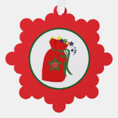 christmas gift bag ornament kaart (Voorkant)