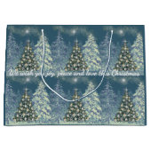 Christmas Gift Bag Winter Wonderland  Groot Cadeauzakje (Voorkant)