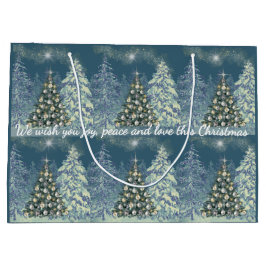 Christmas Gift Bag Winter Wonderland  Groot Cadeauzakje