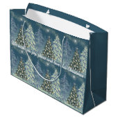 Christmas Gift Bag Winter Wonderland  Groot Cadeauzakje (Achterkant Gekanteld)