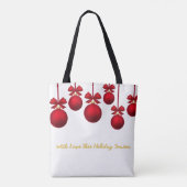 Christmas Gift Bags – Holiday Wrapping Décor Colle Tote Bag (Achterkant)