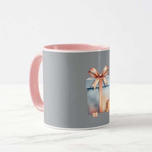 Christmas Gift Box Mok (Voorkant links)