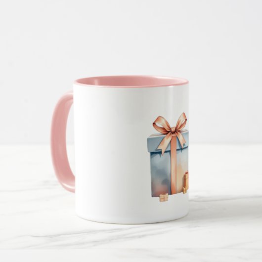 Christmas Gift Box Mok (Voorkant links)