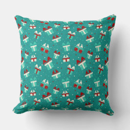 Christmas Gift Box Pattern Pillow Kussen
