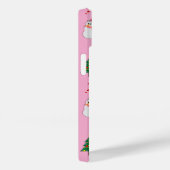 Christmas Gift – Cute Holiday Pattern with Snowman Case-Mate iPhone Case (Achterkant / Rechts)