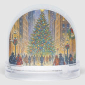 Christmas Gift for Traveler | Christmas in NYC Sneeuwbol (Achterkant)