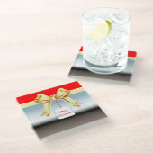 Christmas Gift Glass Onderzetter Glazen Onderzetter (Schuin)