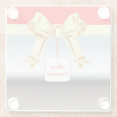 Christmas Gift Glass Onderzetter Glazen Onderzetter (Achterkant)