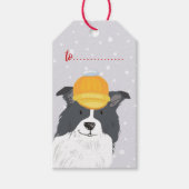 Christmas Gift Holiday Dog Aanbevolen Cadeau Cadeaulabel (Voorkant)