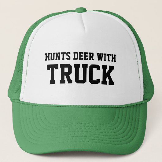 CHRISTMAS Gift Idea Baseball HUNT DEER MET TRUCK Trucker Pet (Voorkant)