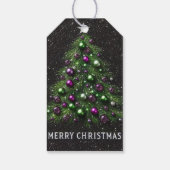 Christmas Gift Label, prachtige kunst, fantasie la Cadeaulabel (Achterkant)