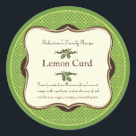 Christmas Gift Label Sticker<br><div class="desc">Heldere en stijlvolle gunstekens met een moderne rand in bruin en groen. Gebruik ze voor zelfgemaakte geschenken,  jam,  potten,  placecards of iets anders dat wat kleur en stijl nodig heeft.</div>