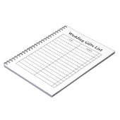 Christmas Gift List Notepad Notitieboek (Linkerzijde)