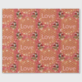 Christmas gift love flower of life Geschenkpapier Cadeaupapier (Vlak)