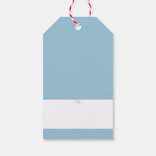 CHRISTMAS GIFT moderne, minimale kleurrijke merrie Cadeaulabel (Achterkant)