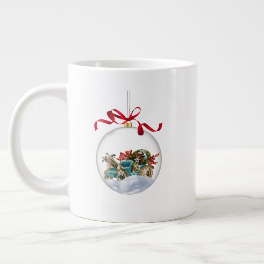 Christmas Gift Mug – Holiday Coffee & Cocoa Cup fo Grote Koffiekop (Links)