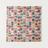 Christmas gift pattern wandkleed (Voorkant (horizontaal))