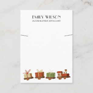 CHRISTMAS GIFT SPEELGOED TRAIN KETTING BRACELET DI VISITEKAARTJE