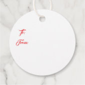 Christmas Gift Tag Bedankjes Labels (Achterkant)