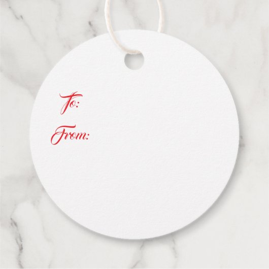 Christmas Gift Tag Bedankjes Labels (Achterkant)