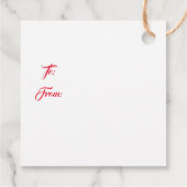 Christmas Gift Tag Bedankjes Labels (Achterkant)