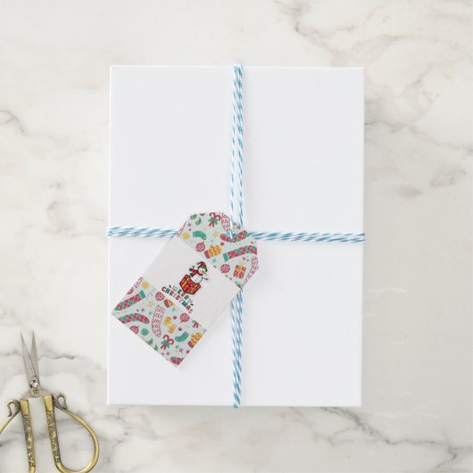 Christmas gift tag  cadeaulabel (Met Touw)