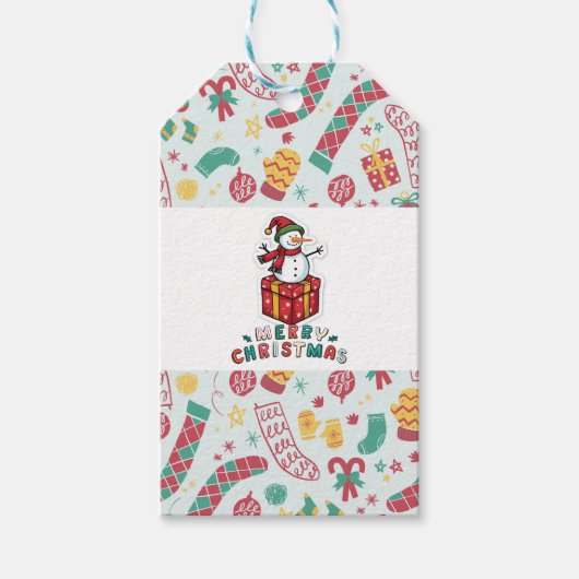 Christmas gift tag  cadeaulabel (Voorkant)
