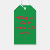 Christmas Gift Tag Cadeaulabel (Achterkant)