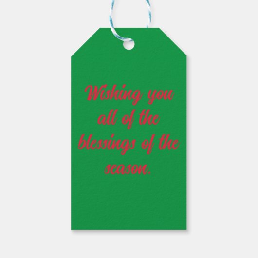 Christmas Gift Tag Cadeaulabel (Achterkant)