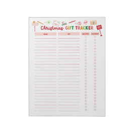 Christmas Gift Tracker Checklist Notitieblok