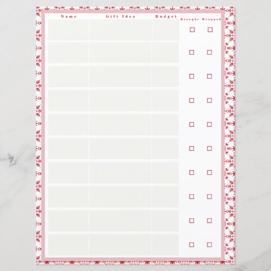Christmas Gift Tracker voor Multomap (Achterkant)