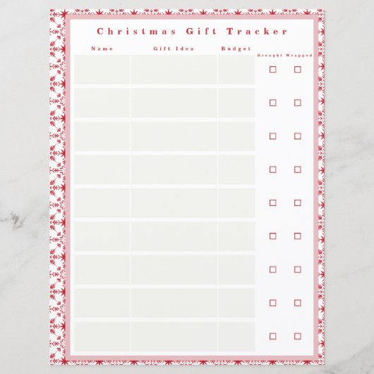 Christmas Gift Tracker voor Multomap (Voorkant)