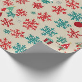 Christmas Gift Wrap Design Cadeaupapier (Hoek)