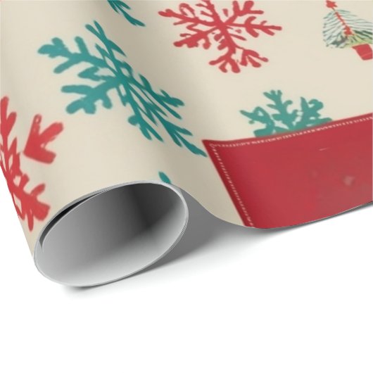 Christmas Gift Wrap Design Cadeaupapier (Rol Hoek)