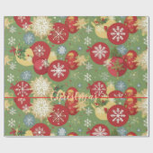 Christmas Gift Wrap Design Cadeaupapier (Vlak)